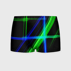 Трусы-боксеры мужские Color blue black green, цвет: 3D-принт
