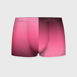 Трусы-боксеры мужские Розовый с затемнением градиент пополам, цвет: 3D-принт