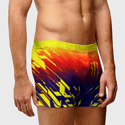 Трусы-боксеры мужские Monster energy geometry yellow, цвет: 3D-принт — фото 2