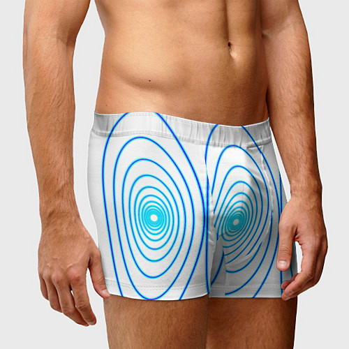Мужские трусы Овалы с свечением / 3D-принт – фото 3