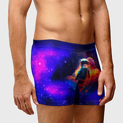 Трусы-боксеры мужские Огненный путь космонавта, цвет: 3D-принт — фото 2
