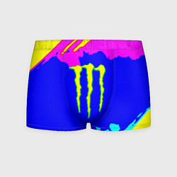 Трусы-боксеры мужские Monster energy краски цветные, цвет: 3D-принт