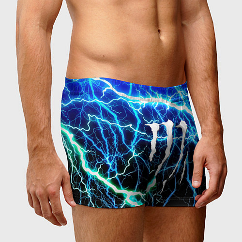 Мужские трусы Monster energy electro / 3D-принт – фото 3
