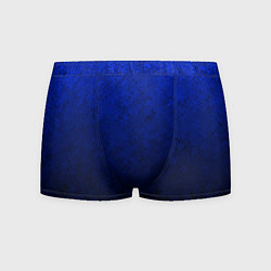 Трусы-боксеры мужские Текстурный из синего в чёрный градиент, цвет: 3D-принт