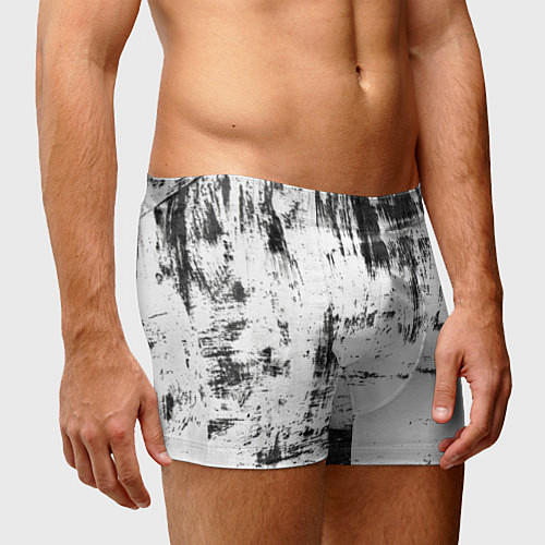 Мужские трусы Color black and white / 3D-принт – фото 3