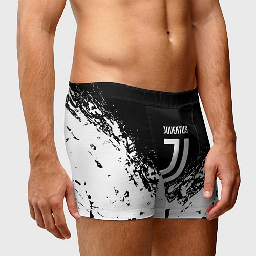 Мужские трусы Juventus брызги красок / 3D-принт – фото 3
