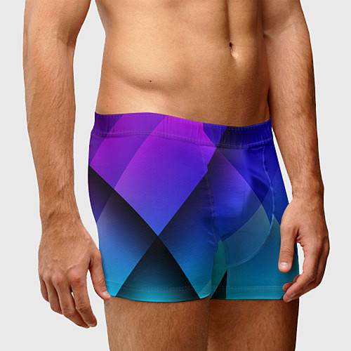 Мужские трусы Color blue / 3D-принт – фото 3