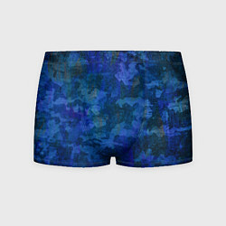 Мужские трусы Абстракция - blue uniform camouflage