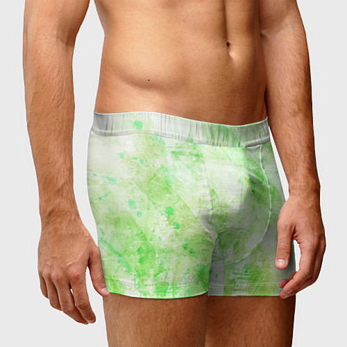 Мужские трусы Абстракция - light green atom / 3D-принт – фото 3