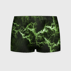Трусы-боксеры мужские Lightning green glow, цвет: 3D-принт