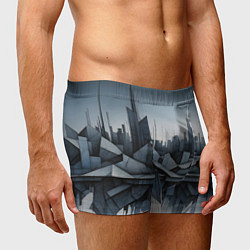 Трусы-боксеры мужские Небоскребы и скалы, цвет: 3D-принт — фото 2