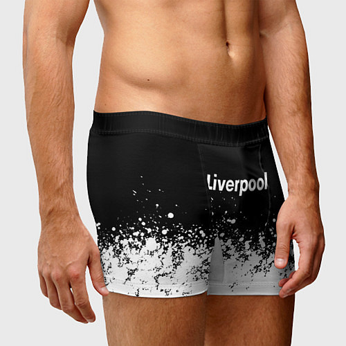 Мужские трусы Liverpool краски белые / 3D-принт – фото 3
