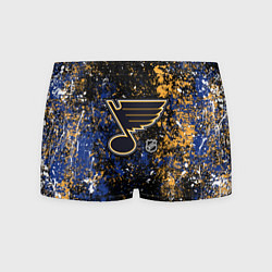 Трусы-боксеры мужские St Louis Blues NHL black, цвет: 3D-принт
