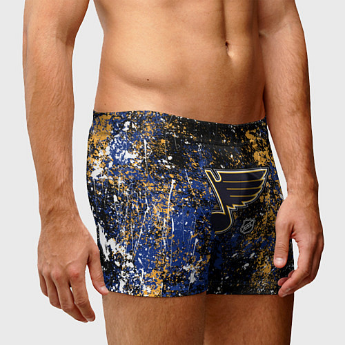 Мужские трусы St Louis Blues NHL black / 3D-принт – фото 3