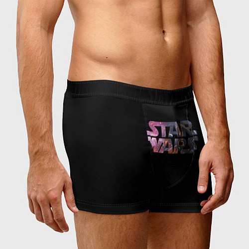 Мужские трусы Звёздные войны надпись искры / 3D-принт – фото 3