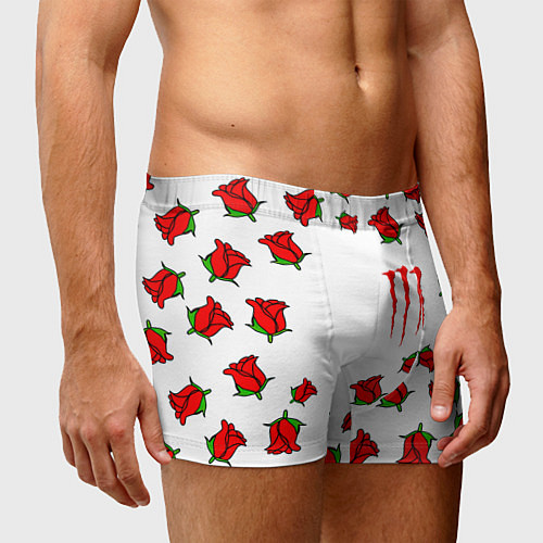 Мужские трусы Monster energy steel rose / 3D-принт – фото 3