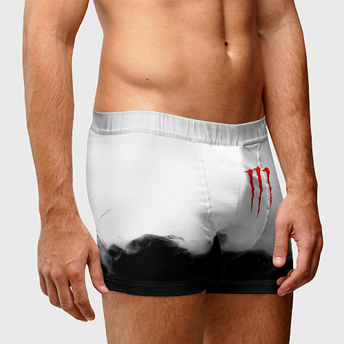 Мужские трусы Monster energy splash smoke / 3D-принт – фото 3
