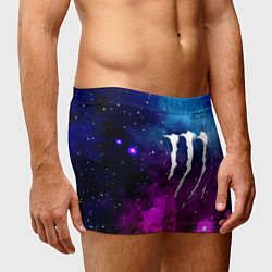 Трусы-боксеры мужские Monster energy neon space, цвет: 3D-принт — фото 2