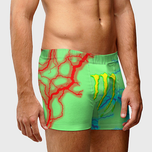 Мужские трусы Monster energy storm electrix / 3D-принт – фото 3