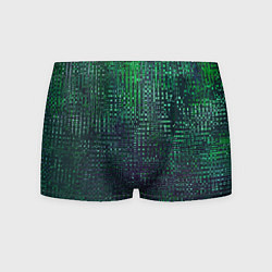 Трусы-боксеры мужские Текстурный тёмный сине-зелёный, цвет: 3D-принт