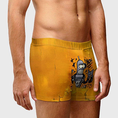 Мужские трусы Cool Bender - graffiti / 3D-принт – фото 3