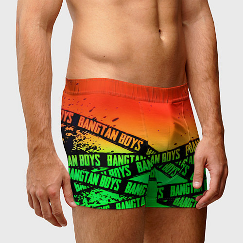 Мужские трусы Bangtan Boys steel grunge / 3D-принт – фото 3