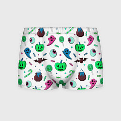 Мужские трусы Halloween light green pumpkin - паттерн