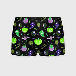 Трусы-боксеры мужские Halloween black pumpkin pattern, цвет: 3D-принт