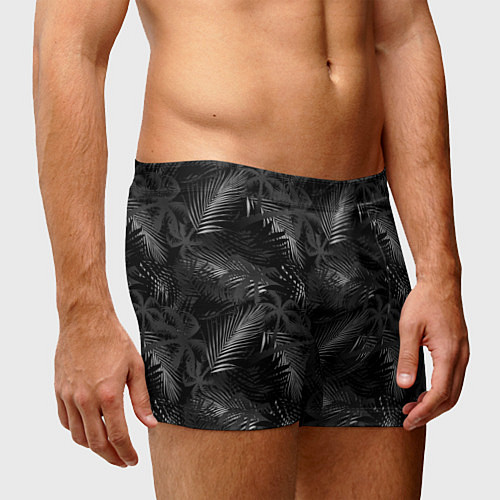 Мужские трусы Palm black and white / 3D-принт – фото 3