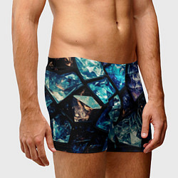 Трусы-боксеры мужские Текстура драгоценных камней, цвет: 3D-принт — фото 2