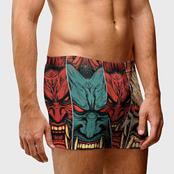 Трусы-боксеры мужские Demons Oni - neuroart, цвет: 3D-принт — фото 2
