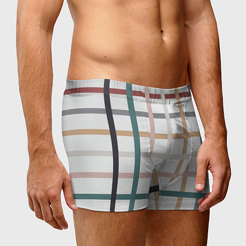 Мужские трусы Плетенка пастельная / 3D-принт – фото 3