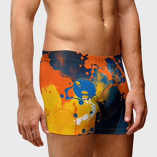 Мужские трусы Краска на стене / 3D-принт – фото 3