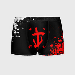 Трусы-боксеры мужские Doom краски всплеск, цвет: 3D-принт