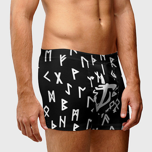 Мужские трусы Doom магические символы / 3D-принт – фото 3