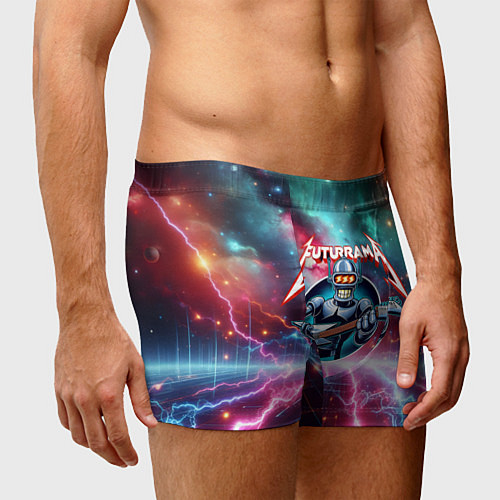 Мужские трусы Гитарист Бендер рок группы Футурама / 3D-принт – фото 3