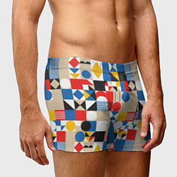 Трусы-боксеры мужские Геометрический балаган, цвет: 3D-принт — фото 2