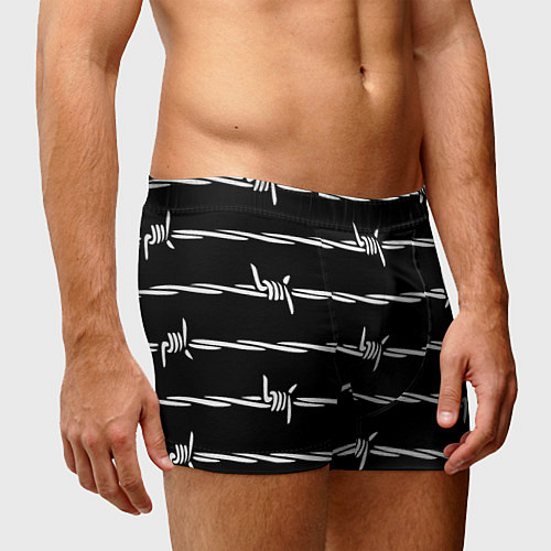 Мужские трусы Проволока колючая / 3D-принт – фото 3