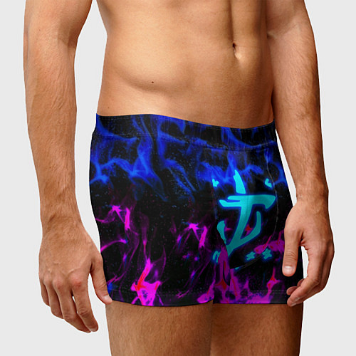 Мужские трусы Doom неоновый дым / 3D-принт – фото 3