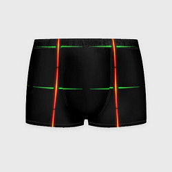 Мужские трусы Color black green orange stripes