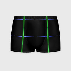 Мужские трусы Color black green purple stripes