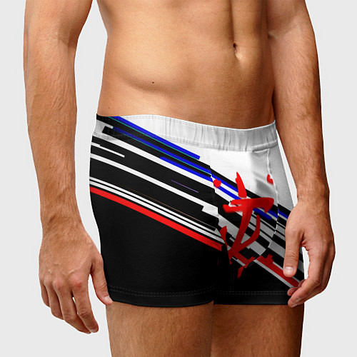 Мужские трусы Doom line color / 3D-принт – фото 3