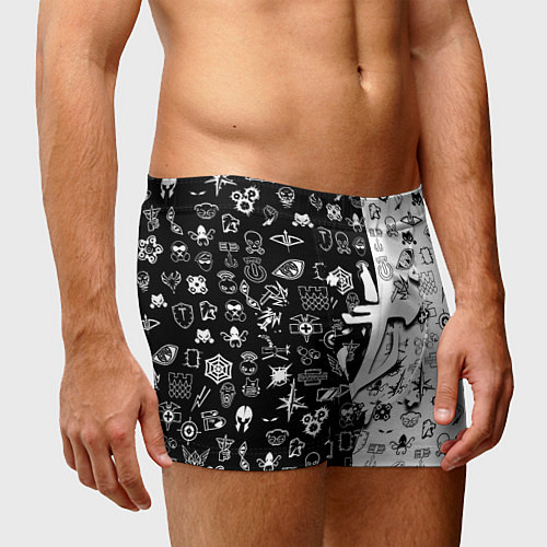 Мужские трусы Doom ачивки паттерн / 3D-принт – фото 3