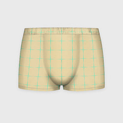 Трусы-боксеры мужские Color beige green crosses, цвет: 3D-принт