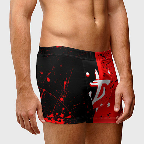 Мужские трусы Doom текстура краски / 3D-принт – фото 3