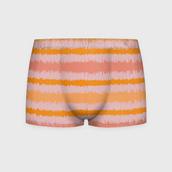 Мужские трусы Полосы зигзагообразные оранжево-розовые