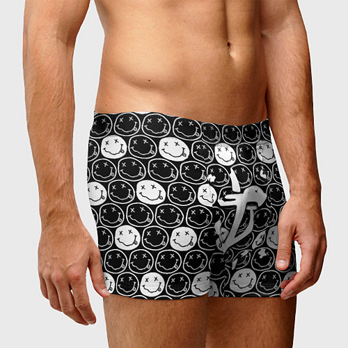 Мужские трусы Doom x nirvana pattern / 3D-принт – фото 3