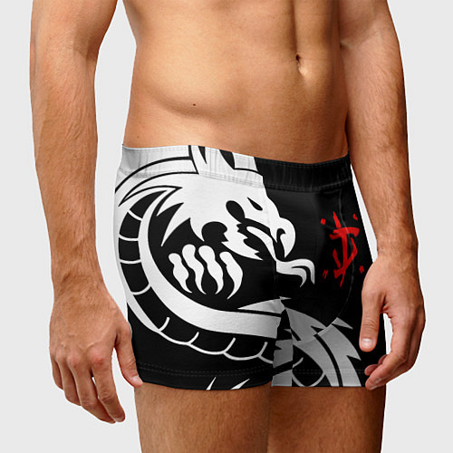 Мужские трусы Doom dragon steel / 3D-принт – фото 3