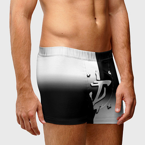 Мужские трусы Doom black geometry / 3D-принт – фото 3