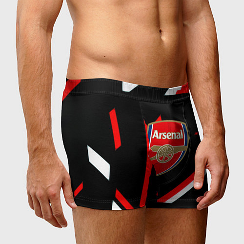 Мужские трусы Arsenal geometry steel / 3D-принт – фото 3